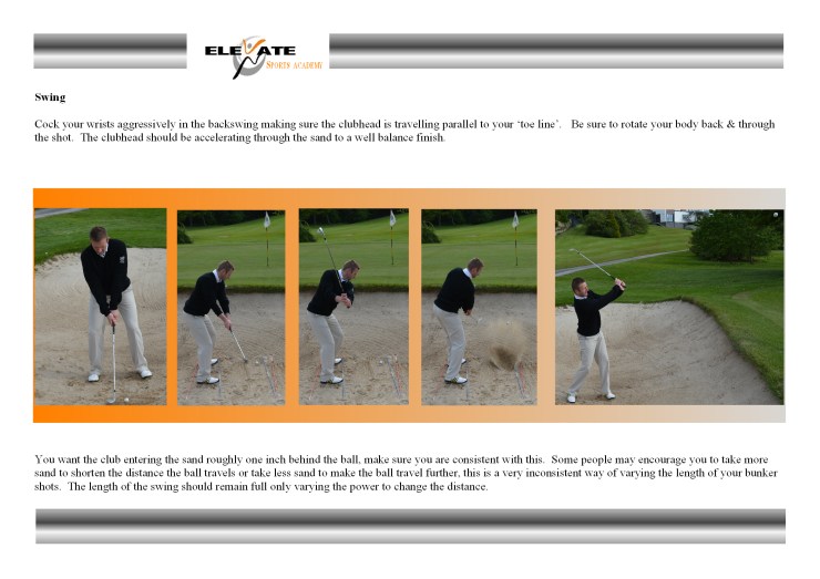 bunker shot swing