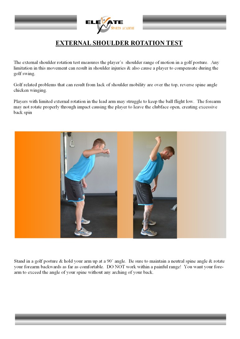 external shoulder rotation test